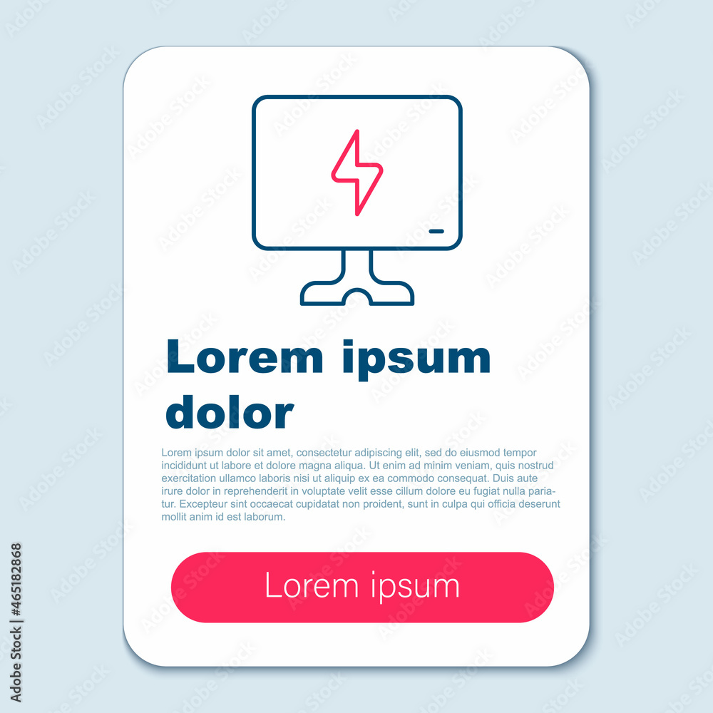 Line Smart Tv icon isolated on grey background. Television sign. Colorful outline concept. Vector Line Smart Tv icon isolated on grey background. Television sign. Colorful outline concept. Vector