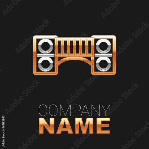Line Playground kids bridge icon isolated on black background. Colorful outline concept. Vector