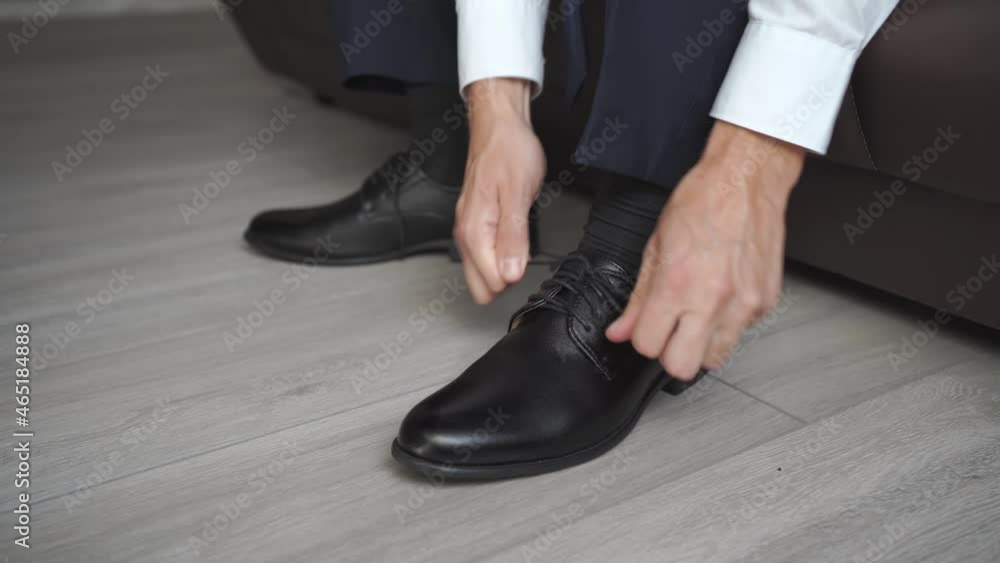 a man shoes black shoes with lacing. men's fashion. business style. a man shoes black shoes with lacing. men's fashion. business style.