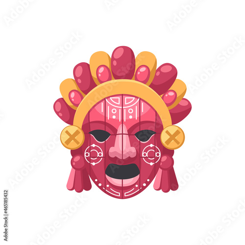 Maya Female Mask Composition