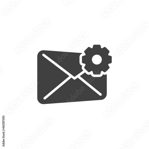 Email configuration vector icon