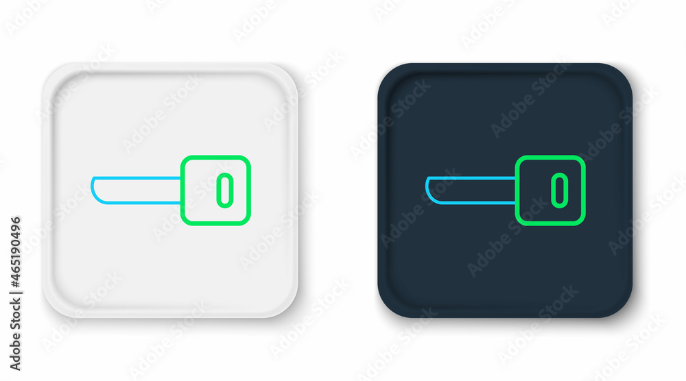 Line Key icon isolated on white background. Colorful outline concept. Vector Line Key icon isolated on white background. Colorful outline concept. Vector
