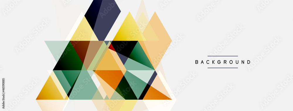 Mosaic triangles geometric background. Techno or business concept, pattern for wallpaper, banner, background, landing page Mosaic triangles geometric background. Techno or business concept, pattern for wallpaper, banner, background, landing page