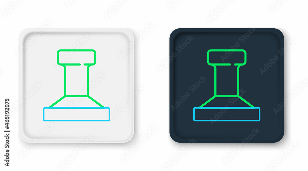 Line Stamp icon isolated on white background. Colorful outline concept. Vector Line Stamp icon isolated on white background. Colorful outline concept. Vector