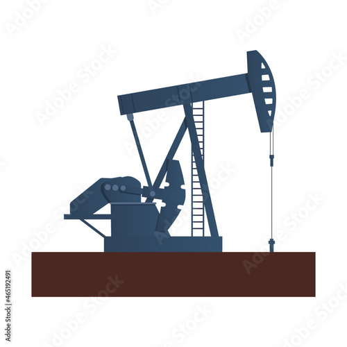 Oil well vector illustration. Oil and gas industry.