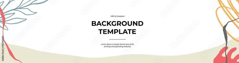 Vector modern floral banner design for social media cover, flyer, invitation card, website design, book cover, poster Vector modern floral banner design for social media cover, flyer, invitation card, website design, book cover, poster
