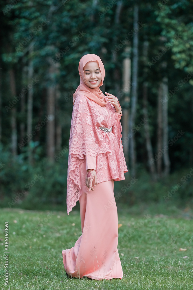 Portrait of Muslim beauty woman wearing hijab. Portrait of Muslim beauty woman wearing hijab.