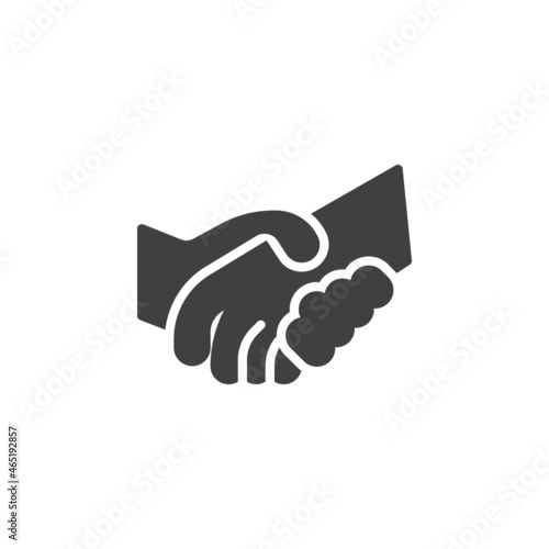 Partnership handshake vector icon
