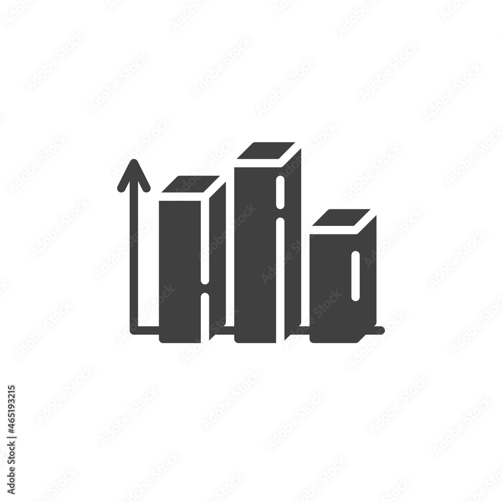 Bar chart graph diagram vector icon Bar chart graph diagram vector icon