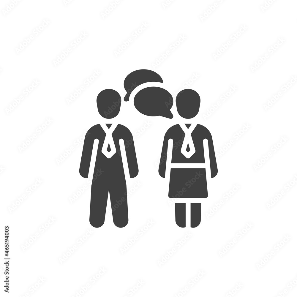 Speaking people vector icon