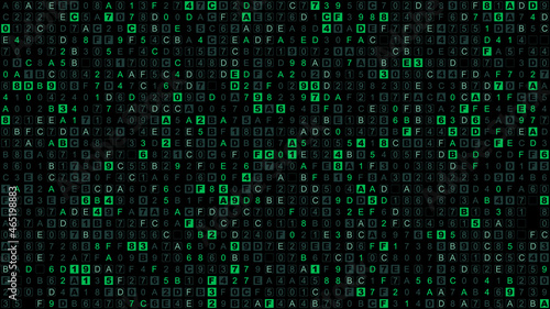 Seamless pattern of HEX com...