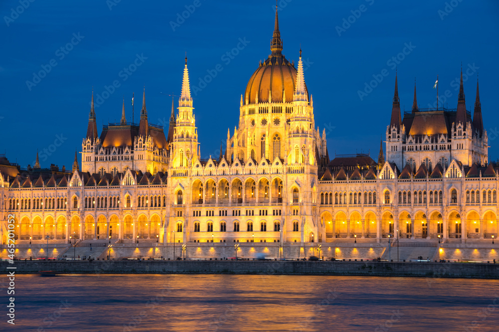 The Hungarian Parliament Building in Budapest