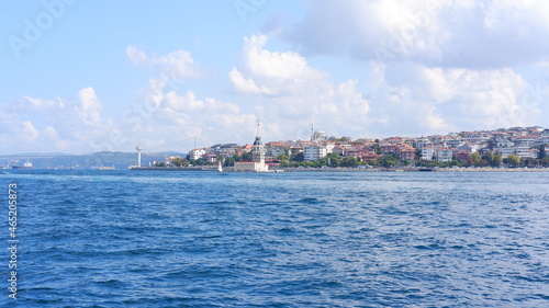 Istanbul Maiden's Tower and its surroundings from the ship © Fuis Co.