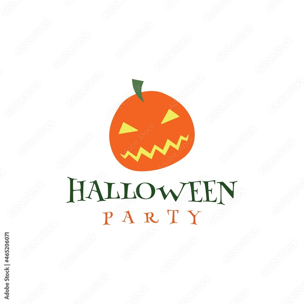 Hallowen design logo vector illustration Hallowen design logo vector illustration