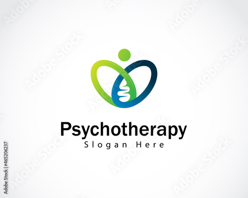psychotherapy logo creative gen biology people health clinic
