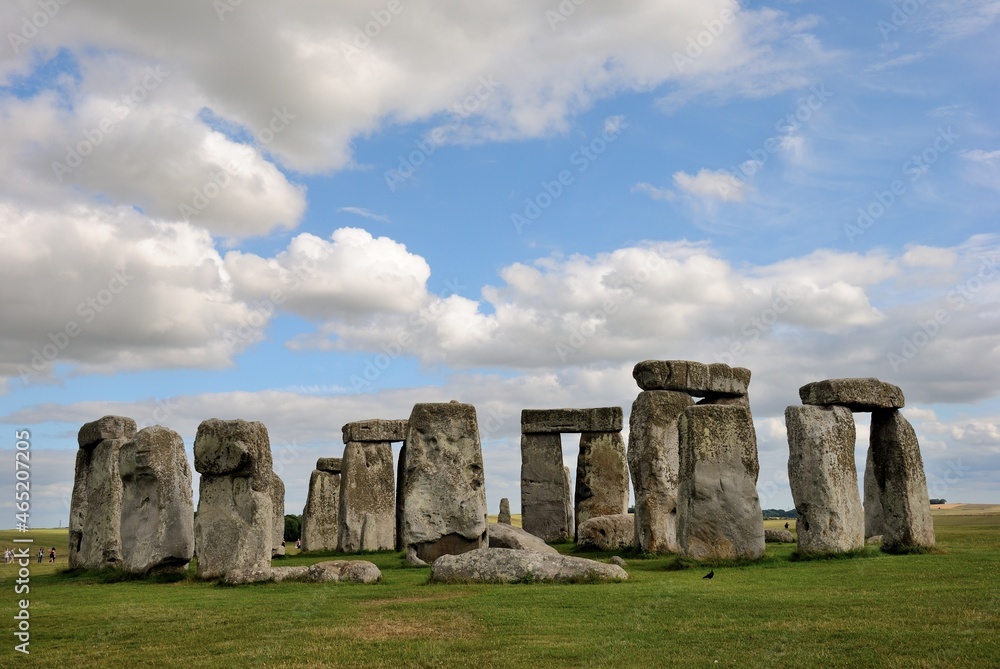 Stonehenge prehistoric monument constructed between 3000 BC - 2000 BC on Salisbury Plain in Wiltshire, England