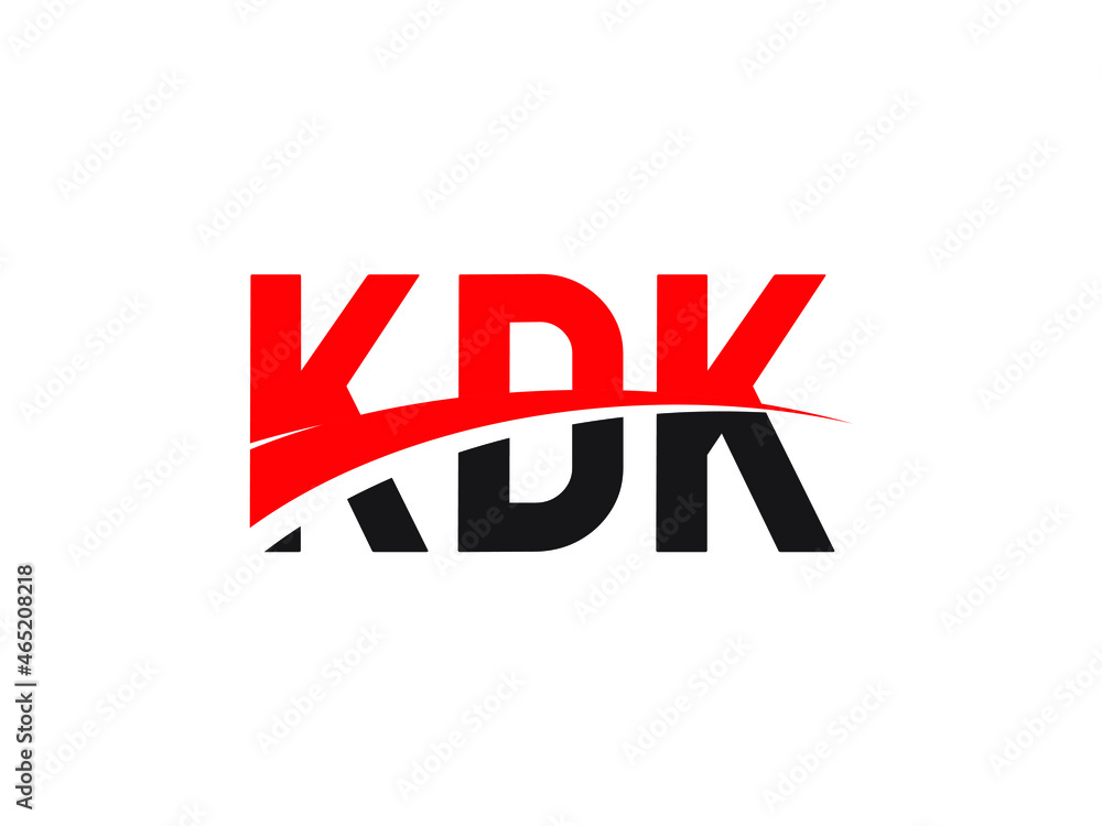 KDK Letter Initial Logo Design Vector Illustration KDK Letter Initial Logo Design Vector Illustration