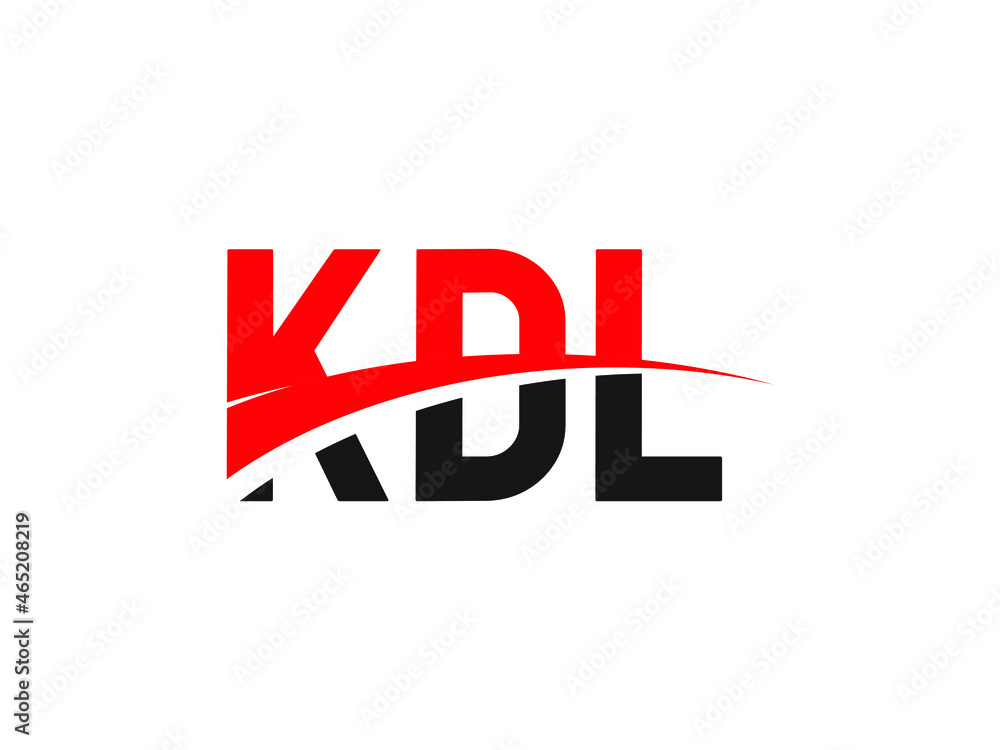 KDL Letter Initial Logo Design Vector Illustration