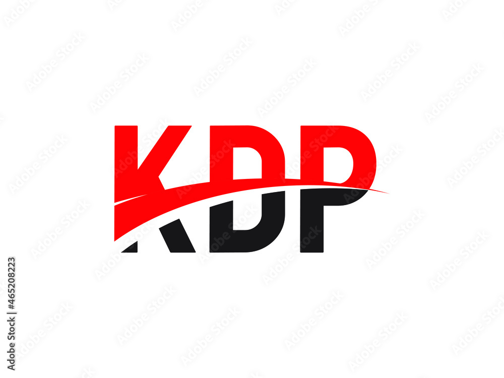 KDP Letter Initial Logo Design Vector Illustration