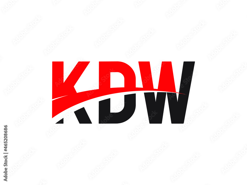 KDW Letter Initial Logo Design Vector Illustration KDW Letter Initial Logo Design Vector Illustration