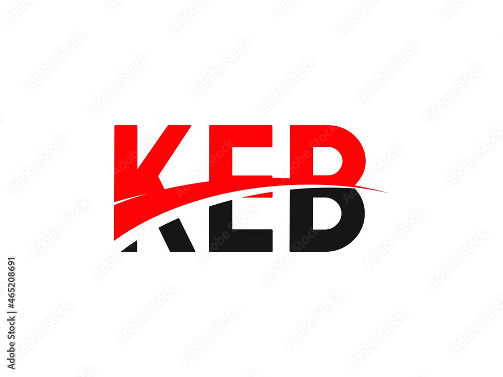 KEB Letter Initial Logo Design Vector Illustration KEB Letter Initial Logo Design Vector Illustration