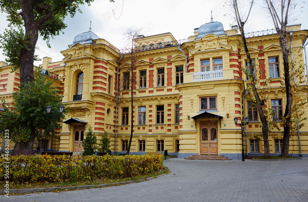 Moscow, Russia, the main house of the city estate of I. K. Prove.
 The mansion house was built in 1895 in the style of the 