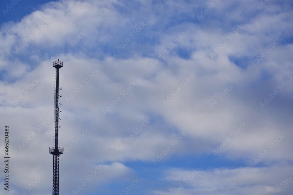 tower with cloud sky