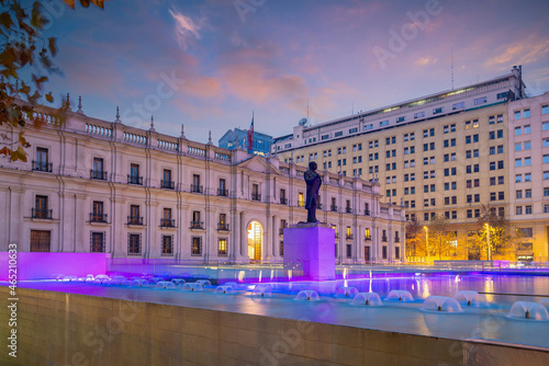 La Moneda, The Presidential Palace in Santiago, Chile