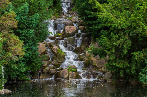 Germany, Berlin, Small cascade waterfall in Viktoriapark photo