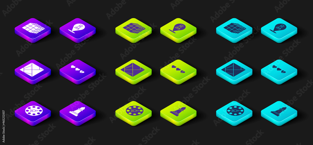 Set Twister game, Chess, Rubik cube, Hearts for, and icon. Vector Set Twister game, Chess, Rubik cube, Hearts for, and icon. Vector
