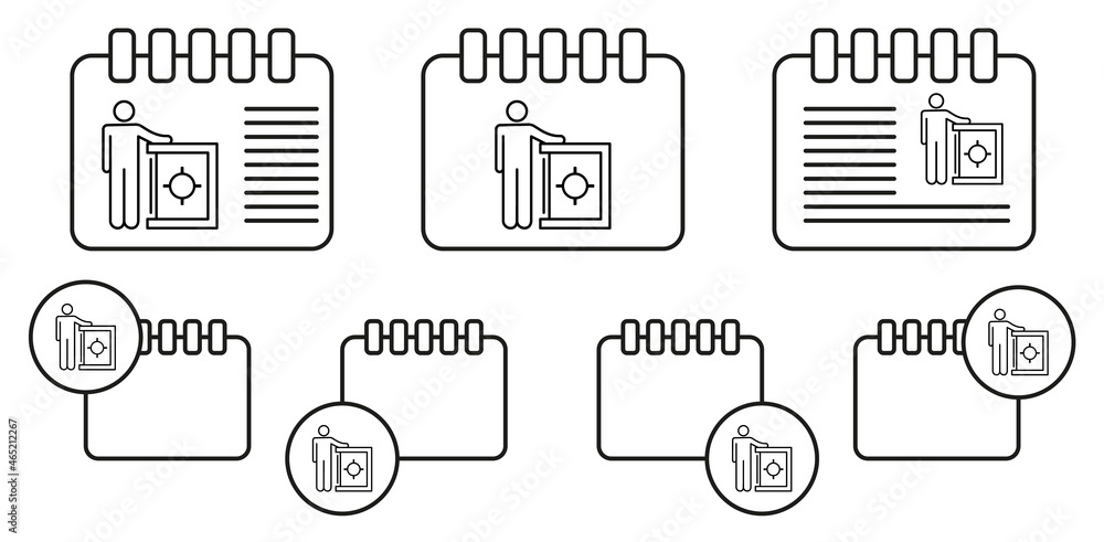 Banking, money vector icon in calender set illustration for ui and ux, website or mobile application Banking, money vector icon in calender set illustration for ui and ux, website or mobile application
