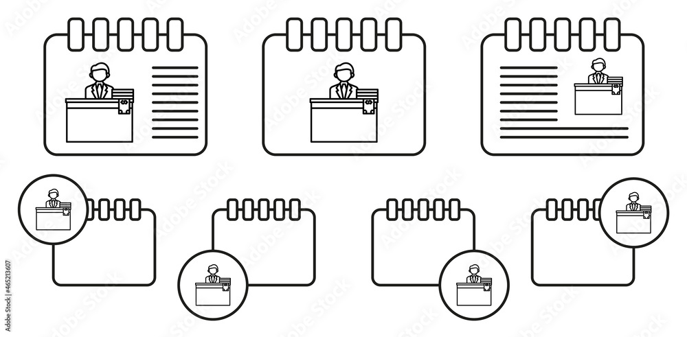Bribe, businessman, money vector icon in calender set illustration for ui and ux, website or mobile application Bribe, businessman, money vector icon in calender set illustration for ui and ux, website or mobile application