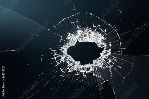 Broken glass background vector on black