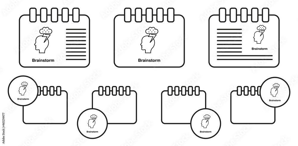 Head, cloud, thunder vector icon in calender set illustration for ui and ux, website or mobile application Head, cloud, thunder vector icon in calender set illustration for ui and ux, website or mobile application