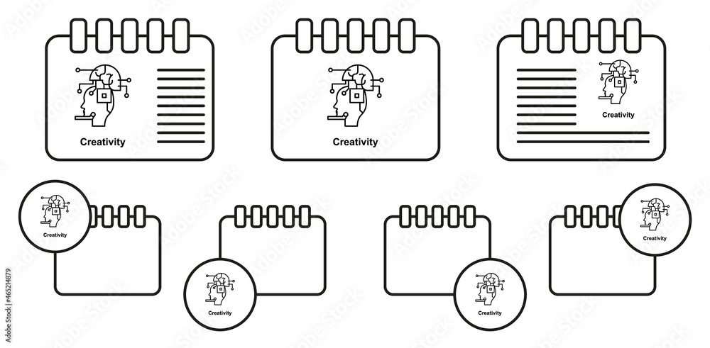 Robot, ai, brain vector icon in calender set illustration for ui and ux, website or mobile application Robot, ai, brain vector icon in calender set illustration for ui and ux, website or mobile application
