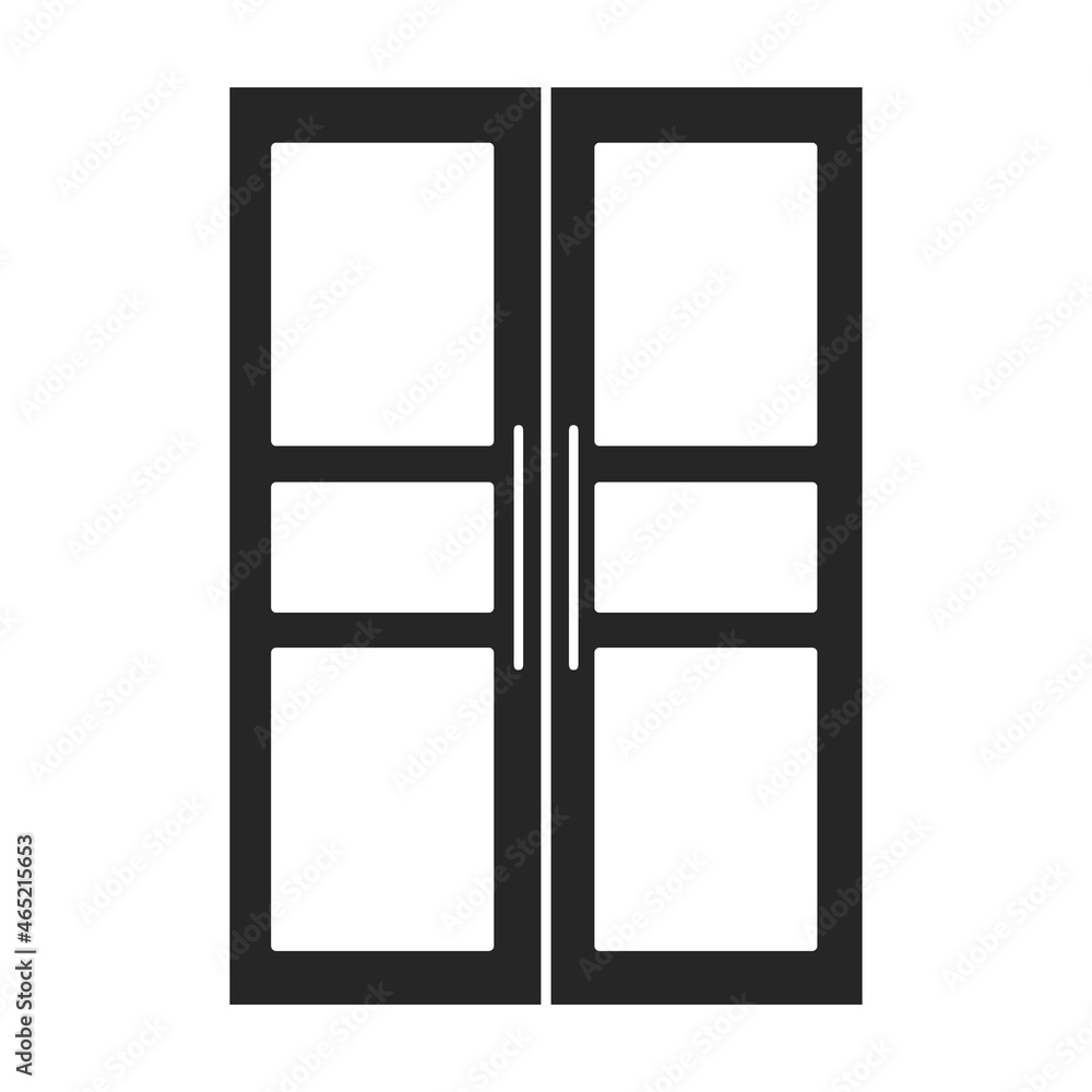 Door vector icon.Black vector icon isolated on white background door . Door vector icon.Black vector icon isolated on white background door .
