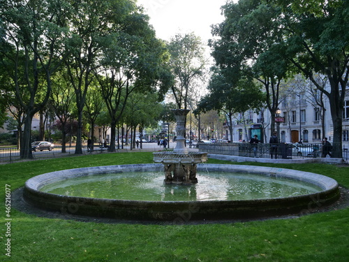 The square la Motte-Piquet Grenelle. Paris, France, october 2021.