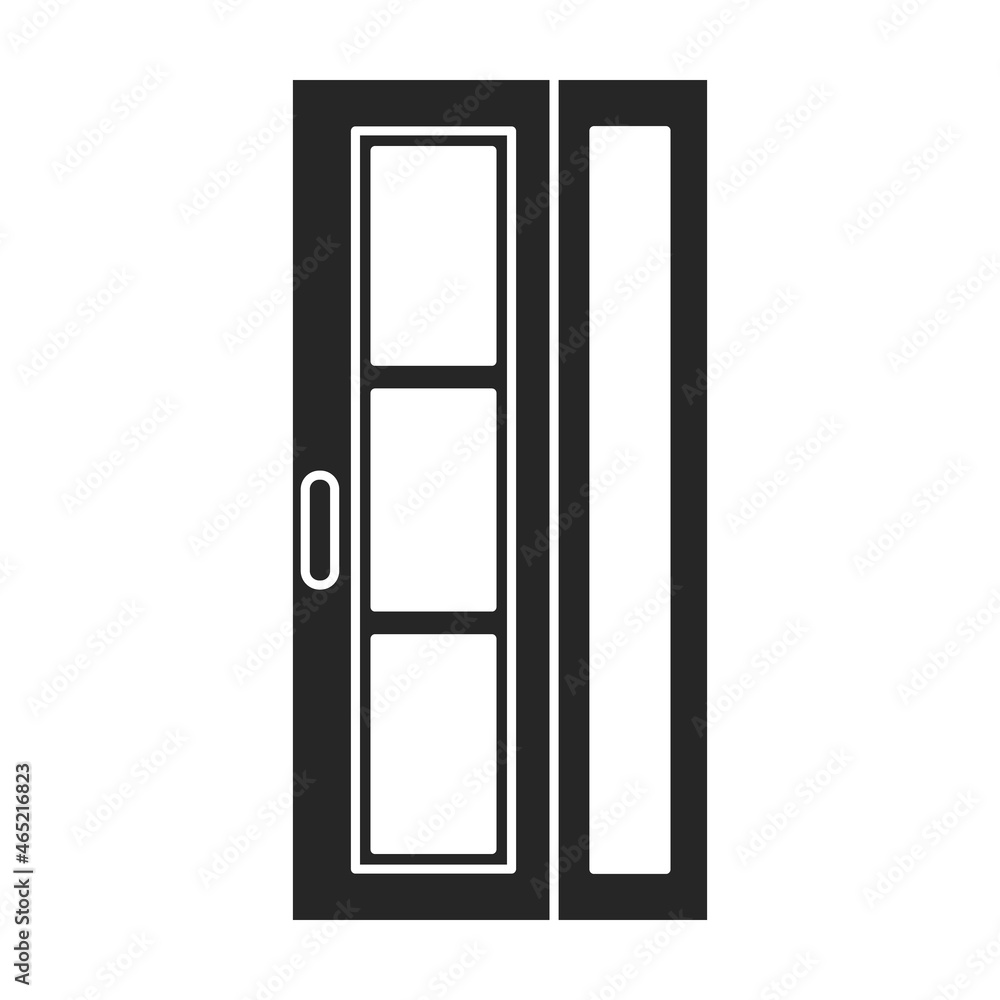 Door vector icon.Black vector icon isolated on white background door . Door vector icon.Black vector icon isolated on white background door .