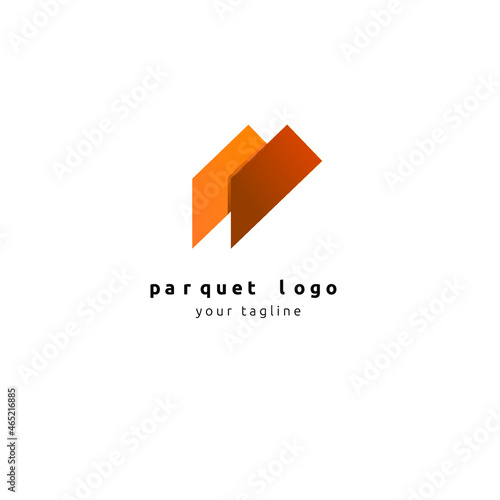 Vector icon parquet, laminate, flooring, tiles. Logo design for parquet, laminate, flooring, tiles. Wood floors