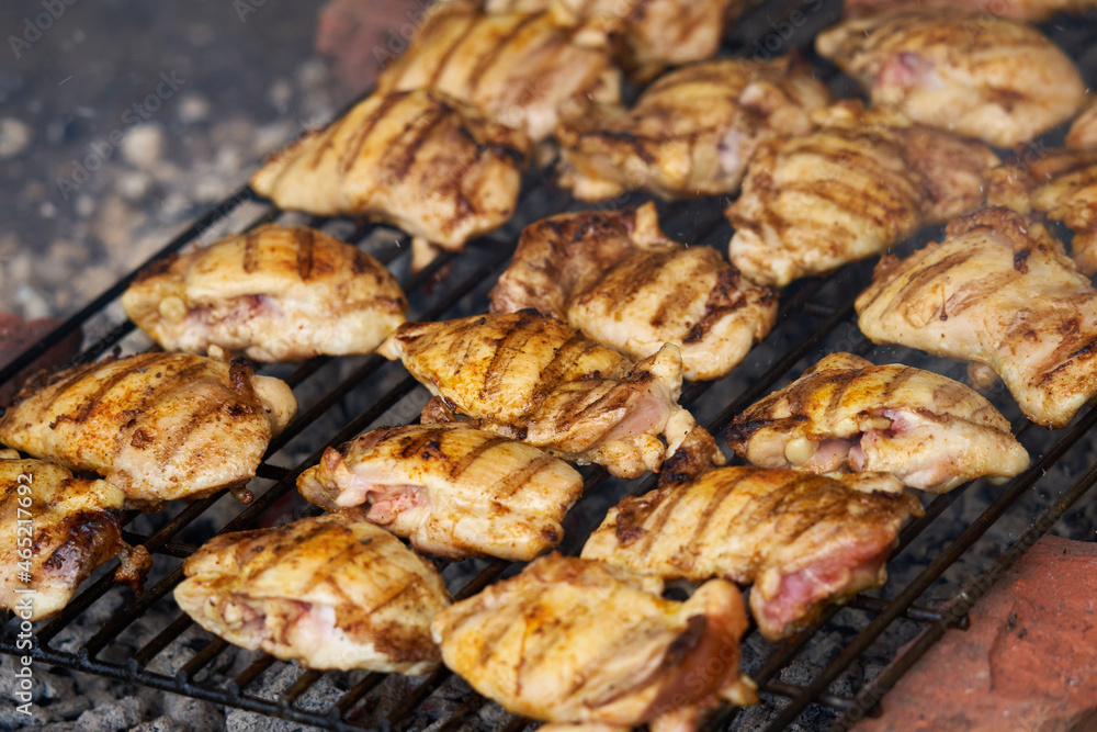 Chicken thighs on the grill Chicken thighs on the grill