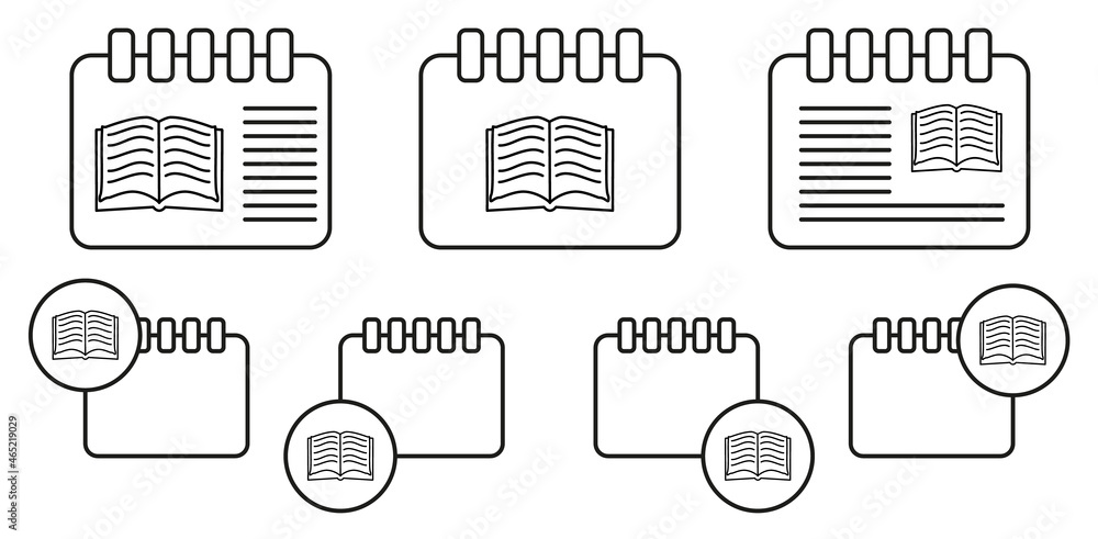 Open book sketch vector icon in calender set illustration for ui and ux, website or mobile application Open book sketch vector icon in calender set illustration for ui and ux, website or mobile application