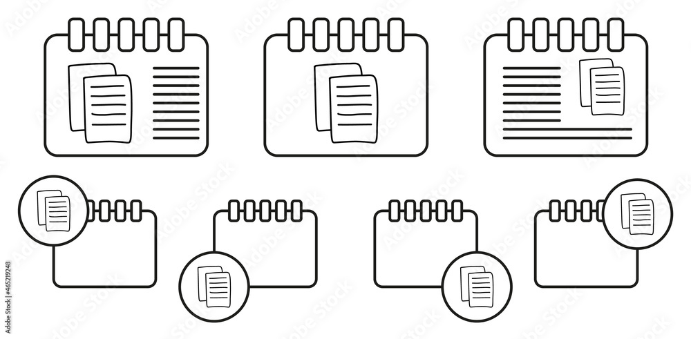 Sheets of papers sketch vector icon in calender set illustration for ui and ux, website or mobile application Sheets of papers sketch vector icon in calender set illustration for ui and ux, website or mobile application