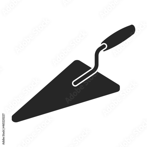 Trowel vector icon.Black vector icon isolated on white background trowel.