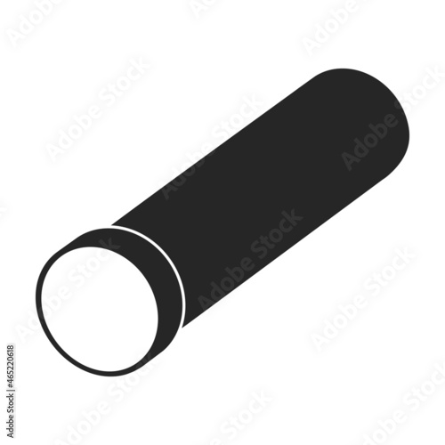 Pipe vector icon.Black vector icon isolated on white background pipe.