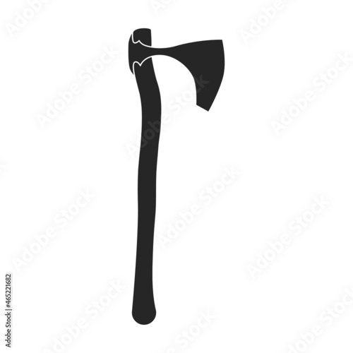 Axe of medieval vector black icon. Vector illustration weapon ancient on white background. Isolated black illustration icon axe of medieval .