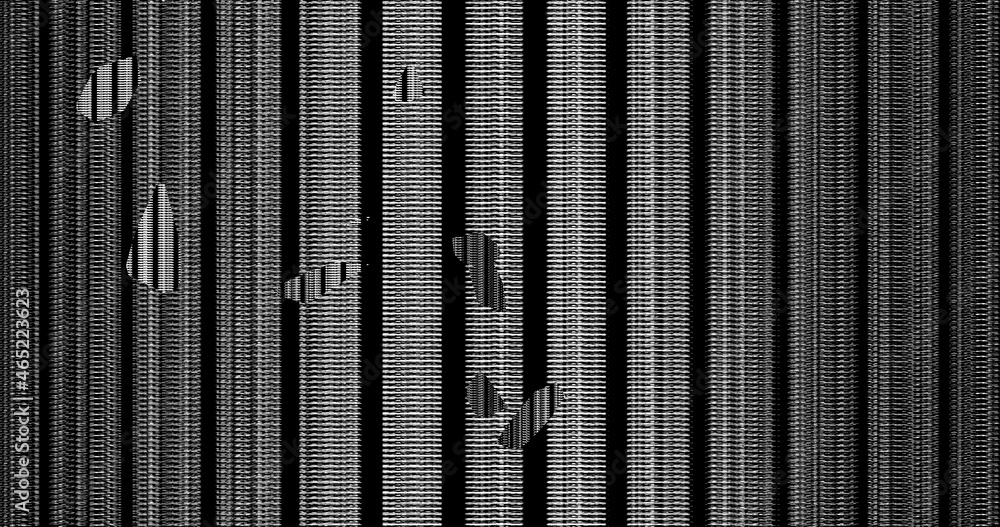 Render with monochrome distortion Render with monochrome distortion