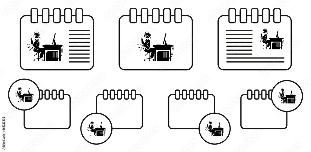 Man backache vector icon in calender set illustration for ui and ux, website or mobile application Man backache vector icon in calender set illustration for ui and ux, website or mobile application