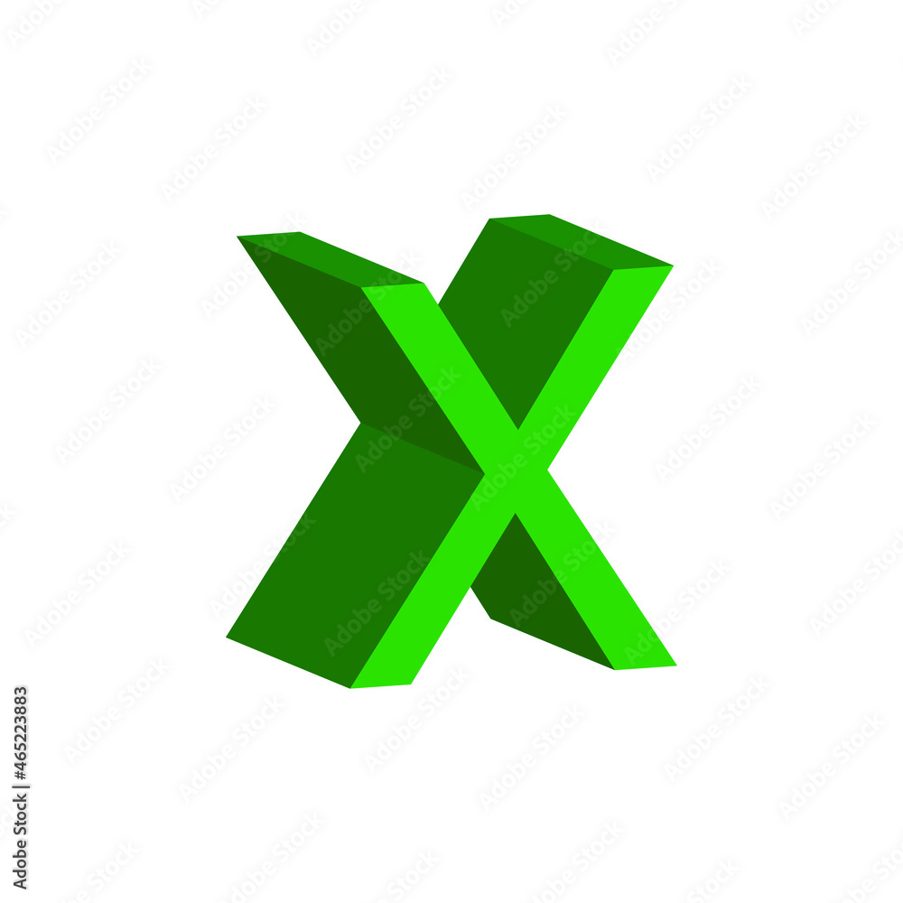 3D Text of Green alphabet. Big letter. Isolated on white background. clip art illustration vector. 3D Text of Green alphabet. Big letter. Isolated on white background. clip art illustration vector.