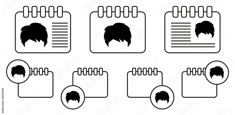Hair, woman, haircut shag vector icon in calender set illustration for ui and ux, website or mobile application