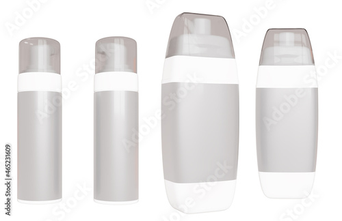 Set of bottles mockup © staskrasowski